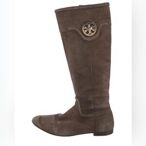 Tory Burch Brown Leather Suede Hight Boots